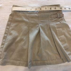 Girls Tan 6 School Uniform Scooter Skirt